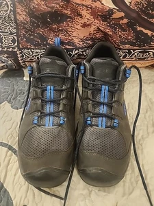 Keen Steens Vent Hiking Sneakers Lace-Up Shoes Men's 15 Charcoal Gray & Black - Picture 1 of 8