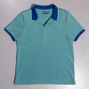 Vilebrequin Poloshirt Baumwolle Wickel Kurzarm knopflos grün Herren Large - Bild 1 von 8
