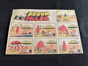 #H02 BROOM-HILDA por Russell Myers Lote de 8 Tiras de Media Página Domingo 1979 - Imagen 1 de 8