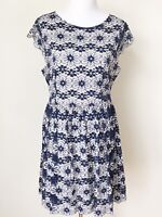 Blue Floral Dress Smocked Long Sleeve American Rag Cie JR S XXL NEW Cottagecore