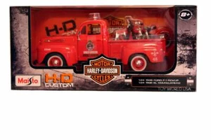 Maisto Harley-Davidson H-D Custom 1948 Ford F1 Pickup & 1936 EL Knucklehead - Picture 1 of 2
