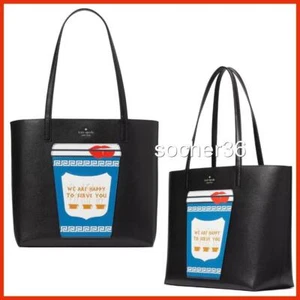 KATE SPADE COFFEE BREAK TOTE SHOULDER BAG LEATHER KF520 NWT $399 - Picture 1 of 7