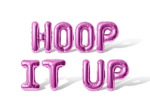 HOOP IT UP Letter Balloon Banner - Basketball Themed Birthday Party Decorations - Picture 1 of 55