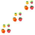 12 Pcs Fruit Shape Bath Flower Plush Baby Toys for Kids Shower Pouf Ball