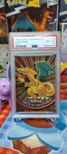 ๐ฅ PSA 8 Charizard Pokemon Topps (1999) Series 1 Silver Foil ๐ฅ - Picture 1 of 3