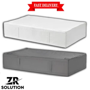 IKEA SKUBB Aufbewahrungskoffer Kleiderschrank Kleiderorganizer unter Bett, weiß, grau - Bild 1 von 8