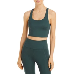 Girlfriend Collective Women's Paloma Sports Bra Green B4HP - Picture 1 of 9