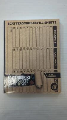 Folhas de refil Scattergories: almofadas de resposta Scattergories - Imagem 1 de 2