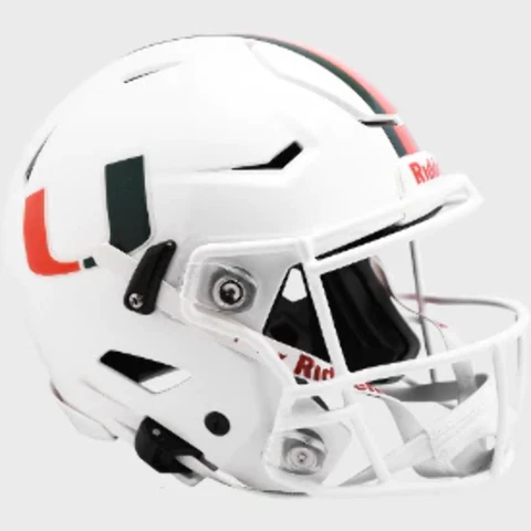 Miami Hurricanes Full Size Authentic SpeedFlex Football Helmet - NCAA Cover