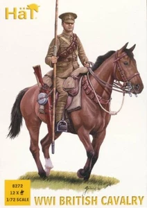 Hat #8272 WWI British Cavalry 12 Mounted 1/72 Scale Mustard MIB - Imagen 1 de 3