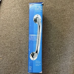 2 Carex 12in Wall/Bath Grab Safety Bar w/texture Chrome Plate Steel, NewOpenBox - Bild 1 von 12