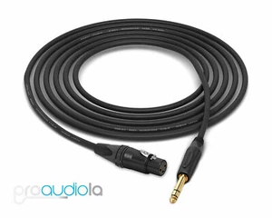 Cable Mogami Quad 2534 | Neutrik Gold XLR-F a TRS | Negro 1,5 pies - Imagen 1 de 1