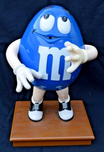 Vintage Blue M&M Candy Dispenser 10" - Picture 1 of 17