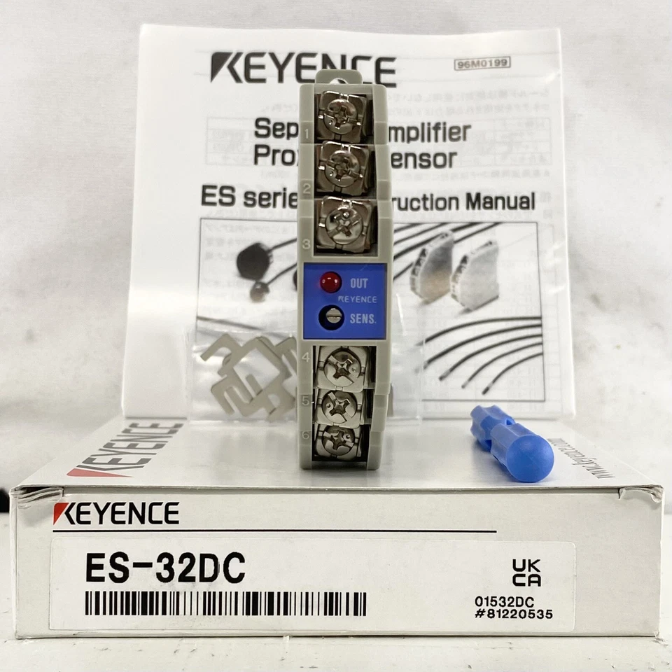 Keyence ES-32DC Proximity Sensor Amplifier NPN 12-24VDC New No Box Japan - Image 1 of 4