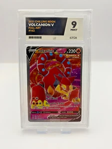 Pokemon Ace Grading 9 - Volcanion V 162/198 SW&SH Chilling Reign *Mint* - Bild 1 von 2