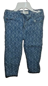 Castro Jeans Store Girl's Blue Pants Denim Hearts 2 Years - Picture 1 of 7