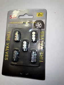 Ford Mustang Logo Triple Plated Chrome Tire Stem Valve Cap - Picture 1 of 2