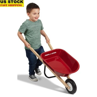 Juego de herramientas de jardinería al aire libre duraderas con cuerpo de acero para carretilla para niños nuevo Foto 1 de 4