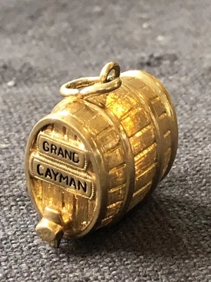 DIJE/COLGANTE BARRIL ORO AMARILLO 14K, 5,5-6 gramos GRAND CAIMAN ISLANDS Foto 1 de 4
