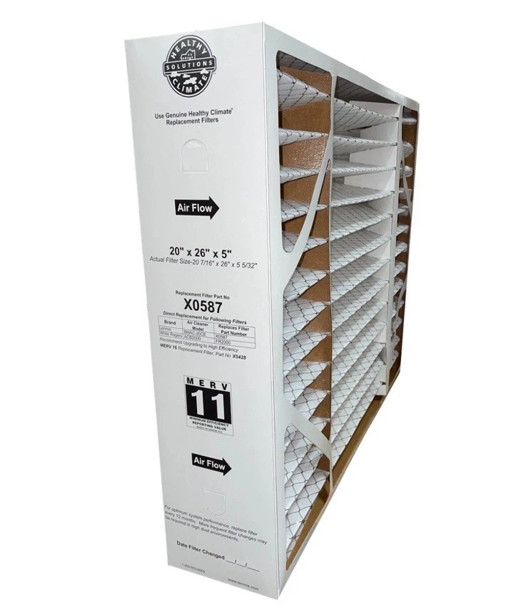 X0587 20" x 26" x 5" MERV 11 BMAC Furnace Filter Healthy Climate Solution Lennox - Image 1 of 1