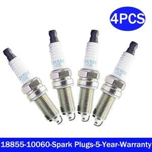 4x 18855-10060 Spark Plugs For Hyundai Accent 12-18 Accessories Kia Soul 1.6L - Picture 1 of 4