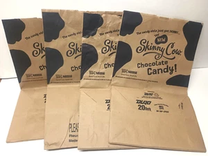 4 bolsas de papel marrón flacas de vaca chocolate caramelo nido de 2012 - 14" X 8" X 6" - Imagen 1 de 7