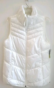 Xersion Women’s Packable White Full Zip Puffer Vest with two Pockets Size M - Picture 1 of 7