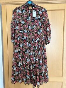 BNWT NEW with tags Next Girls Dress 9 Floral lined quality floaty dress £27