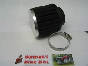 ROLLER MOTORRAD SCHWARZ POWER LUFTFILTER 42MM UNIVERSAL CUSTOM STREETFIGHTER - Bild 1 von 1