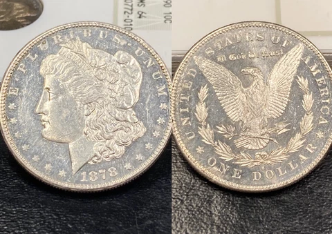 1878-S DMPL DPL Morgan Silver Dollar $1 Uncirculated Deep Mirror Proof Like  PQ Cover