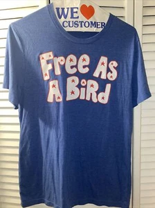 FREE AS A BIRD T-Shirt BEATLES Large HOMMAGE RETRO GEAR - Bild 1 von 4