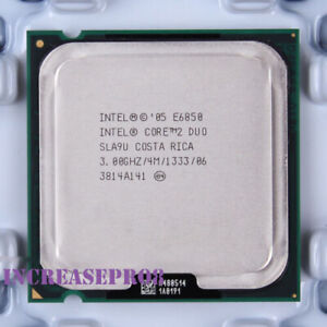 Intel Core 2 Duo E6850 Processor 3GHz LGA 775/Socket T CPU 65W 1333MHz