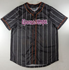 Goosebumps Horrorland Baseball Jersey Mens Size XL Black Striped Scholastic
