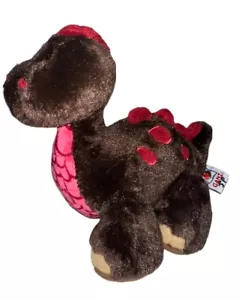 Ganz Dinosaur Plush Cocoa Brown Pink 7" Webkins NO CODE - Picture 1 of 7