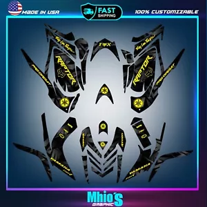 Fits Raptor 700R Graphics decal kit Yamaha 2006 2007 2008 2009 2010 2011 2012 - Picture 1 of 3