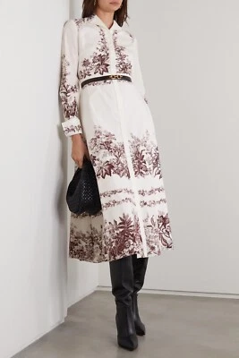 Erdem emily floral-print cotton-poplin shirt dress UK10 ASO Melania Trump  - Image 1 of 4