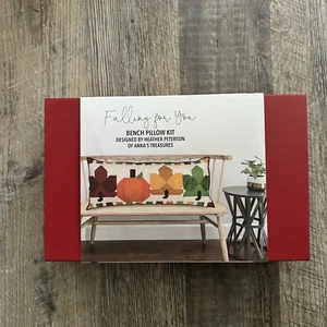 Riley Blake Bench Pillow Falling For You Pumpkins New In Box - Picture 1 of 4