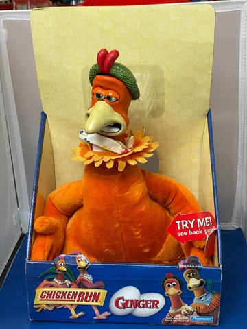 Vintage 2000 New Chicken Run Ginger Plush Playmates 40242 Dreamworks Cover