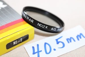 NEW Vtg Rokunar 40.5mm NDx2 FILTER Japan 40.5mm Neutral Density ND2x 1 Stop ND.3 - Picture 1 of 11