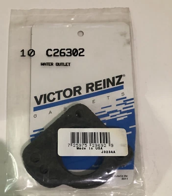 JUEGO DE 10 JUNTAS DE SALIDA DE AGUA NUEVAS Victor Reinz C26302 HECHAS EN EE. UU. Foto 1 de 4