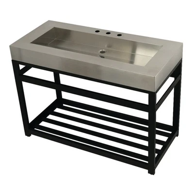 Kingston Brass KVSP4922A Kingston Commercial 49" Single Basin - Stainless Steel - Image 1 of 4