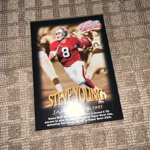 Tarjeta de fútbol americano Steve Young 1997 Fleer Million Dollar Moments #28 EX+ - Imagen 1 de 3