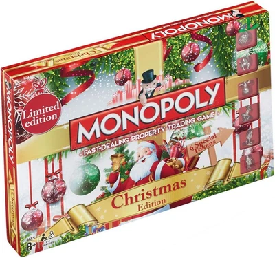 Winning Moves Christmas Monopoly Board Game, Play as Rudolph, Snowman or Red  - Image 1 of 4