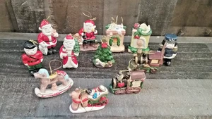 Vintage Set Of 12 PC Ceramic Christmas Ornemant By Holiday Traditions - Picture 1 of 5