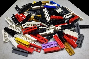 80 Lego 3633 Fence 1 x 4 x 1 Lattice Replacement Parts Pieces Lot Red, Blue, Bla - Picture 1 of 2