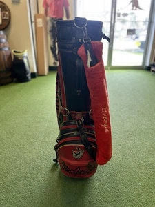 University Of Georgia Vintage Leather Golf Staff Bag MacGregor - Picture 1 of 13