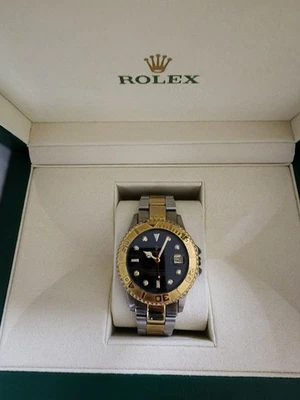 2003 ROLEX YACHT-MASTER  Sapphire Crystal, 18k Gold, Stainless, Box Papers,Used. - Image 1 of 4