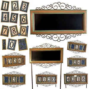 Grasslands Road Decorative Address Plaques House Numbers Tiles Magnetic Ceramic - Picture 1 of 111