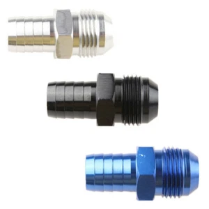 4AN 6AN 8AN 10AN 12AN To 4mm 6mm 8mm 10mm 1'' Barb Straight Fitting Fuel Line - Picture 1 of 24