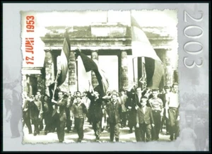 GERMAN POST ANNIVERSARY-CARD 2003 UPRISING JUNE 17, 1953 BRANDENBURG GATE 'm2885 - Picture 1 of 2